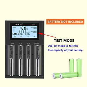 LiitoKala Lii-M4 18650 충전기 LCD 디스플레이 범용 스마트 용량   26650 21700 AA 배터리  4 슬롯 5V 2A