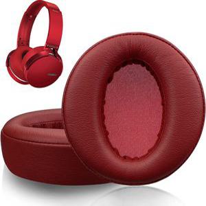 소니 MDR-XB950 오버이어 헤드폰 이어패드 단백질 가죽 레드 XB950BT XB950B1 XB950N1 XB950AP