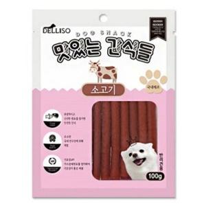 델리소 맛있는 간식들 소고기 100g 1개