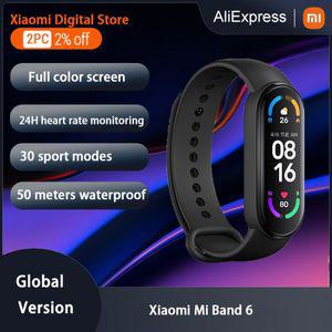 스마트 워치 손목 밴드 Xiaomi-글로벌 버전 Mi Band 6 팔찌 1.56 