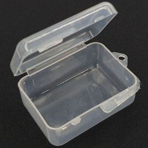 1개 4.5x3cm 미니 투명 플라스틱 태클 박스 소품