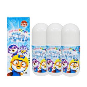 뽀로로 썸머쿨 액 3개/유아 어린이 물파스 벌레물린데 상처 진정 야외 캠핑
