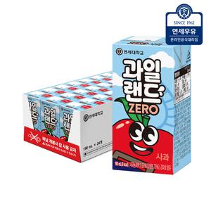 연세 과일랜드 제로 사과 190mlx24입/48입