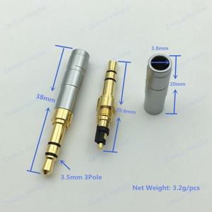 HIFI 미니 3.5mm 3 극 스테레오 플러그 구리 이어폰 수 핀 오디오 잭, Denon AH-D600 D7200/Beyerdynamic,