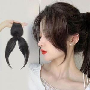 붙임 패션 인모 가발 볼륨 여자 앞머리 헤어피스 (3hCKU)