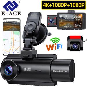 화물차 블랙 박스 ACE 채널 Dashcam 4k gps wifi 24h 주차 전면 후면 자동차 dvr 대시 카메라 미러 비디오 레코더