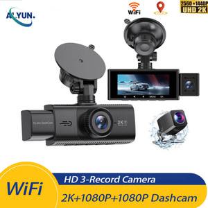 화물차 블랙 박스 채널 와이파이 GPS 대시 자동차 DVR 2K 비디오 녹음기 전면 내부 후면보기 카메라 액세서리