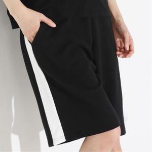 엄마 흰색옆줄 안짧은 체육복 반바지 편안한 베이직 미씨 여행 데일리