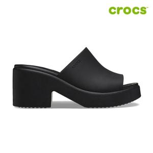 [크록스 정품] 브루클린 슬라이드 힐 여성샌들 209408-060