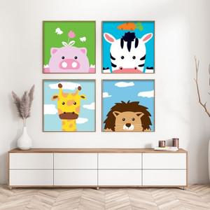 유화 diy 캐릭터 키트 색칠하기 세트 그림 캔버스 취미생활 그리기 페인팅 명화