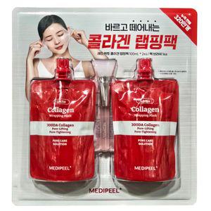 메디필 레드 락토 콜라겐 랩핑팩 100ml 2개+브러쉬 코스트코 모공 저분자 콜라겐 랩핑마스크