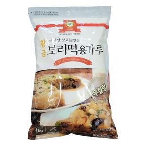 무설탕 황금 보리떡용 가루, 3kg, 1개