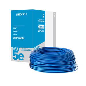 케스롤 CAT5e UTP 케이블 랜선 제작 롤 드럼박스 100M UTP5100 블루