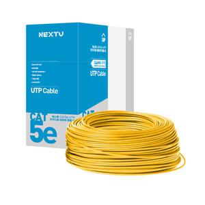 케스롤 CAT5e UTP 케이블 랜선 제작 롤 드럼박스 300M UTP5300 옐로우