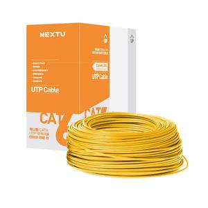 케니롤 CAT6 UTP 케이블 랜선 제작 롤 드럼박스 100M UTP6100 옐로우