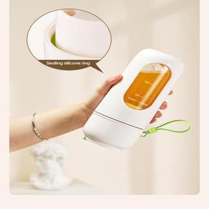으깬 얼음으로 만든 밀크셰이크 JuiCer ElecTric 휴대용 대용량 빨대 포함 12-LeaFsteel Knife Cup WireLes
