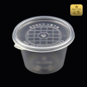 일회용포장용기 M-130B 투명600ml 100개 국물용기 배달 도시락 반찬용기