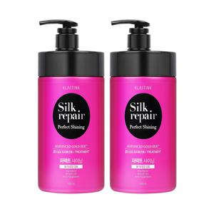 [윤기코팅]엘라스틴 실크리페어 골드실크 트리트먼트 1000ml 2개
