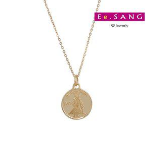[이상주얼리]18k 어린왕자 코인 목걸이 12mm