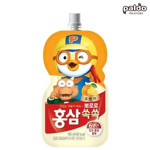 팔도 뽀로로 홍삼 쑥쑥 오렌지 100ml 30포