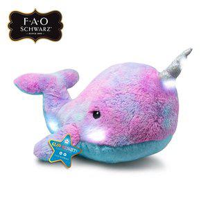 [토이트론](대전신세계)F.A.O슈와츠-봉제-LED 사운드 외뿔고래 인형43cm