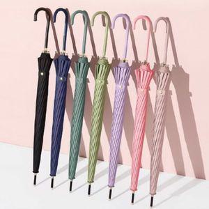 파스텔 컬러 튼튼한 16K 대형 장우산 반자동 골프우산 11color 패션 방수 코팅 우산