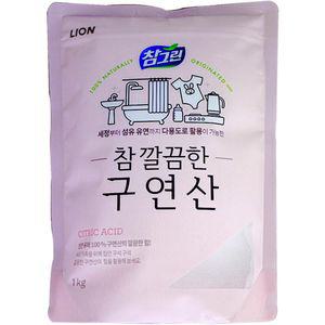 [신콤]참그린 참깔끔한 구연산 1kg LION 빨래비누 세탁세제 세제 비누 가루세제