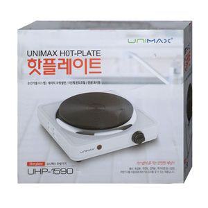유니맥스1구 휴대용 슬림 핫플레이트 전기렌지 인덕션고급 사각 캠핑용 여행용 출장용 레인지 1구 개인 가