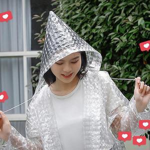[피커]휴대용 3D 패션 레인코트 색상랜덤