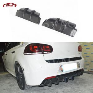 카본 리어 립 디퓨저 스플리터 에이프런 스포일러 폭스바겐 골프 6 VI MK6 R20 10