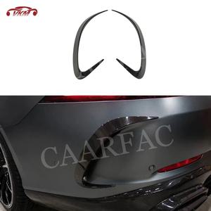 건조 카본 FRP 리어 범퍼 에어 벤트 트림 스트립 카나드 스포일러 벤츠 AMG GT 19