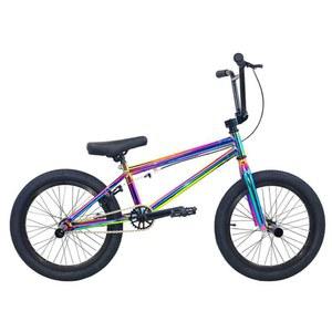 묘기용 묘기 취미 형 자전거 튼튼한 검정색 성인 bmx 스포츠 사이클 18인치 섞인