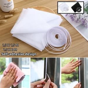 방충망 DIY 자체 접착 보이지 않는 탈착식 세척 가능 모기 방지 창문 스크린 모기장 곤충 방지 문짝 모기장