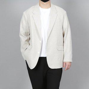 [우기브로]남자 빅사이즈 아리스토 린넨 헤링본 블레이져