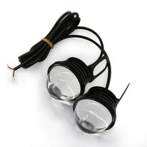 2pcs 스트로브 자동차 조명 LED 주간 러닝 라이트 12V 물고기 눈 안개등 역방향 독수리 백업 빛