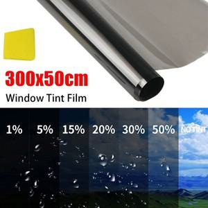 자동차썬팅 1 롤 50x3m 태양 UV 보호 창 색조 필름 태양 그늘 열 UV 블록 자동차 포일 VLT 150 검은 유리
