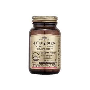 [유통기한 임박] 솔가 비타민D3 5000, 120개입, 1개