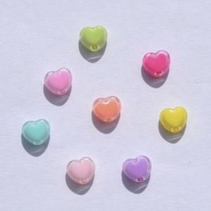 하트 비즈 아크릴 키링