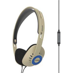 코스 Koss KPH30iRB 온이어 헤드폰 인라인 마이크 터치 컨트롤 유선 3.5mm 플러그 유선 Rhythm Beige