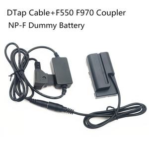 DTap to L 시리즈 F550 F970 커플러 NP-F 더미 배터리  소니 호환호환 HXR-NX5 PXW-Z150 NEX-FS100 AC-VL1