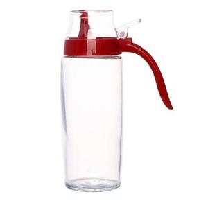 오일보틀 양념통 드레싱통 유리오일병 드레싱병 오일통 원터치 보틀 오일병(500mL)(레드) 드레싱 소스통