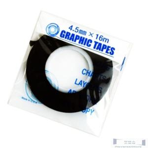 라인테이프 4.5MM 검정 표시 마킹 사무용