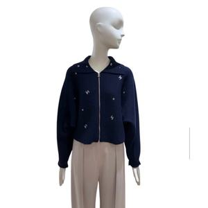 [롯데백화점]쥬크 카라 집업 큐빅 가디건(Z251KSL004)