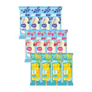 [롯데웰푸드]조이 그릭요거트 블루베리x4+스트로베리x4+크리미바 망고크림x4