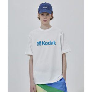 코닥 KODAK 빅로고 에어로쿨 레귤러핏 반팔티셔츠 IVORY K4223ERS26IVR 340233