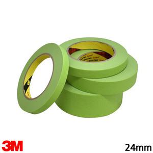 3M 마스킹테이프 종이 내열 페인트작업 연두색 폭24mm