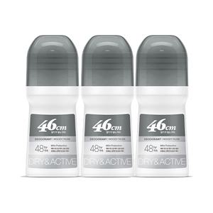 온더바디 46cm 롤온 데오드란트 우디 머스크향  75ml, 3개