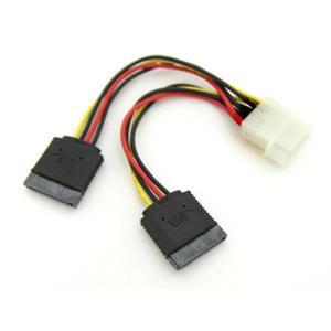 [RG175P04]Coms SATA 전원 케이블 IDE to SATA 2구 확장용