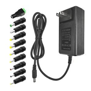 12V 5A 전원 공급 AC 라이트 5.5X2.5MM 라우터 카메라 팁 어댑터 변압기 코드 10개 100V~240V에서 스트립 CCTV 포함 고양이용 DC ADSL 4.8X1.7MM LED