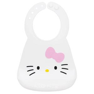 Bumkins 실리콘 턱받이, 헬로 키티 아기 턱받이, 유아 턱받이, 방수, 닦아서 세척, 얼룩 및 냄새 방지, 6-2